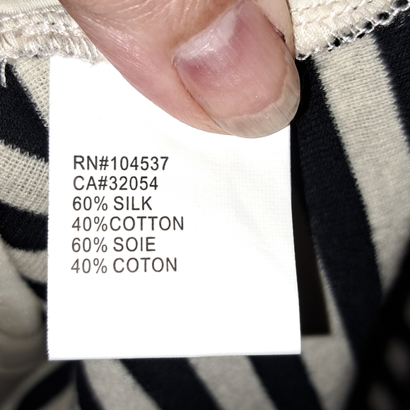 Ladies Anthropologie Tiny Silk Front, Cotton Back Floral Striped Tank Top Tie S - Picture 5 of 8